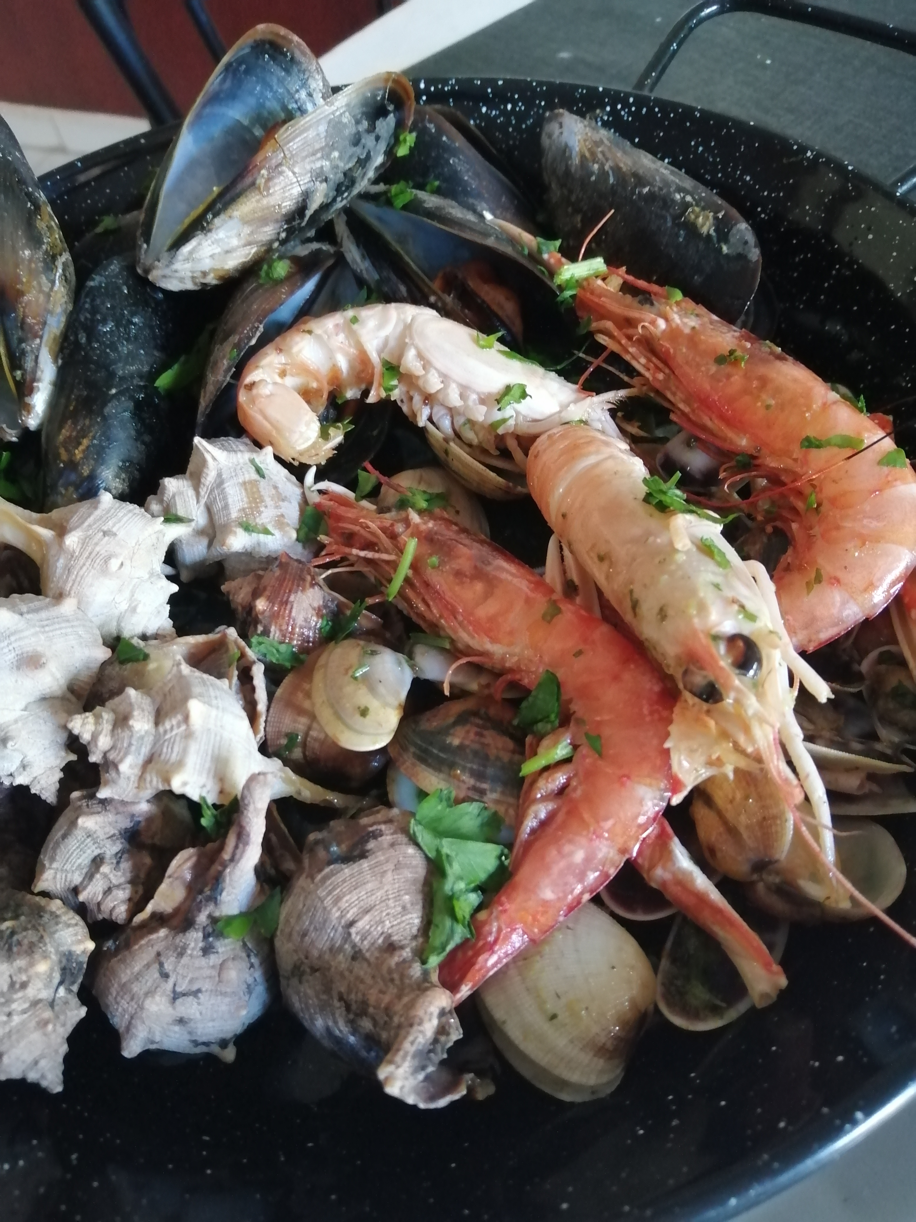 Entremesos de marisc.